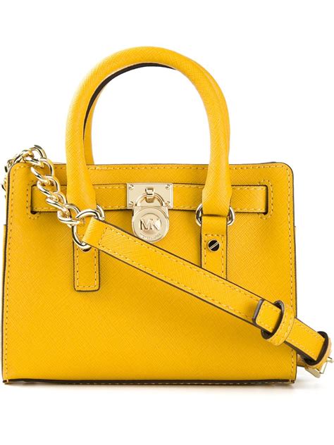 michael kors small yellow bag|Michael Kors lyra shoulder bag.